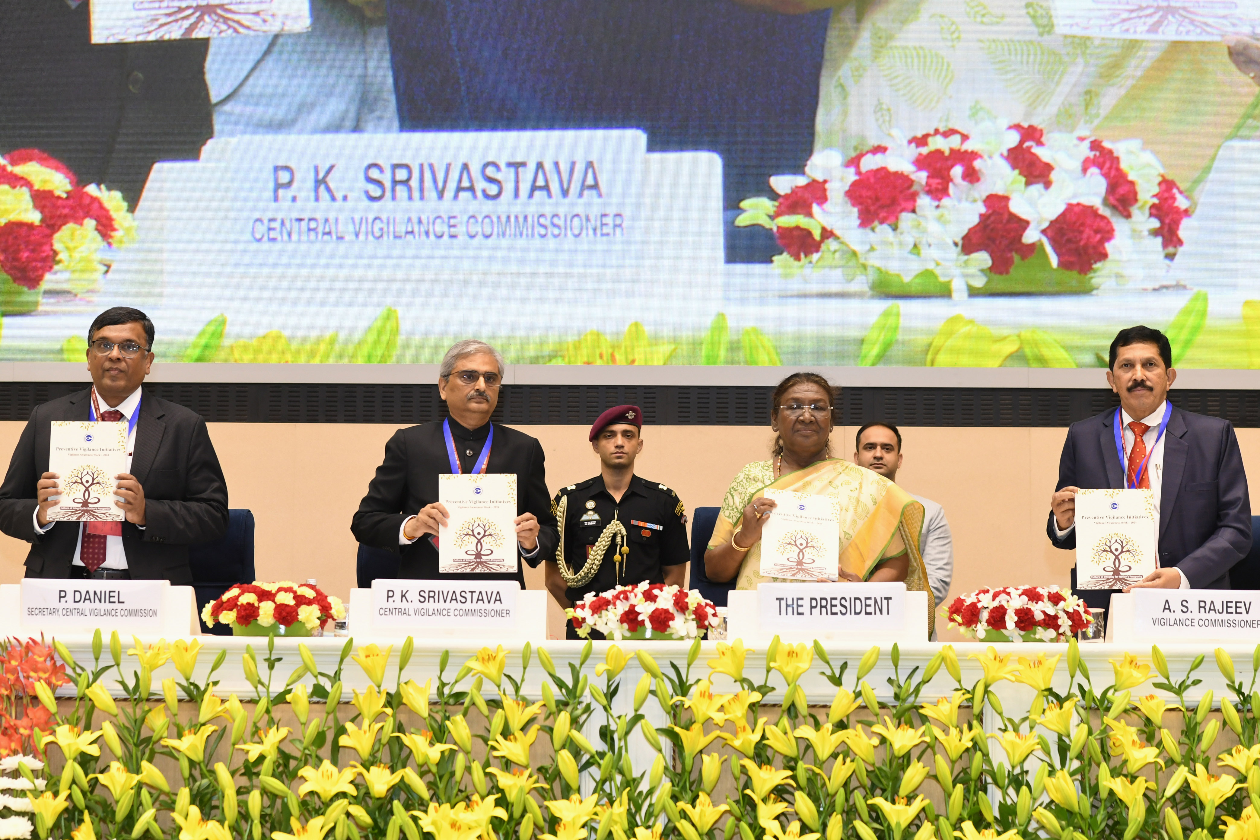 The President of India, Smt. Droupadi Murmu graced the Vigilance Awareness Week 2024 on November 8, 2024.