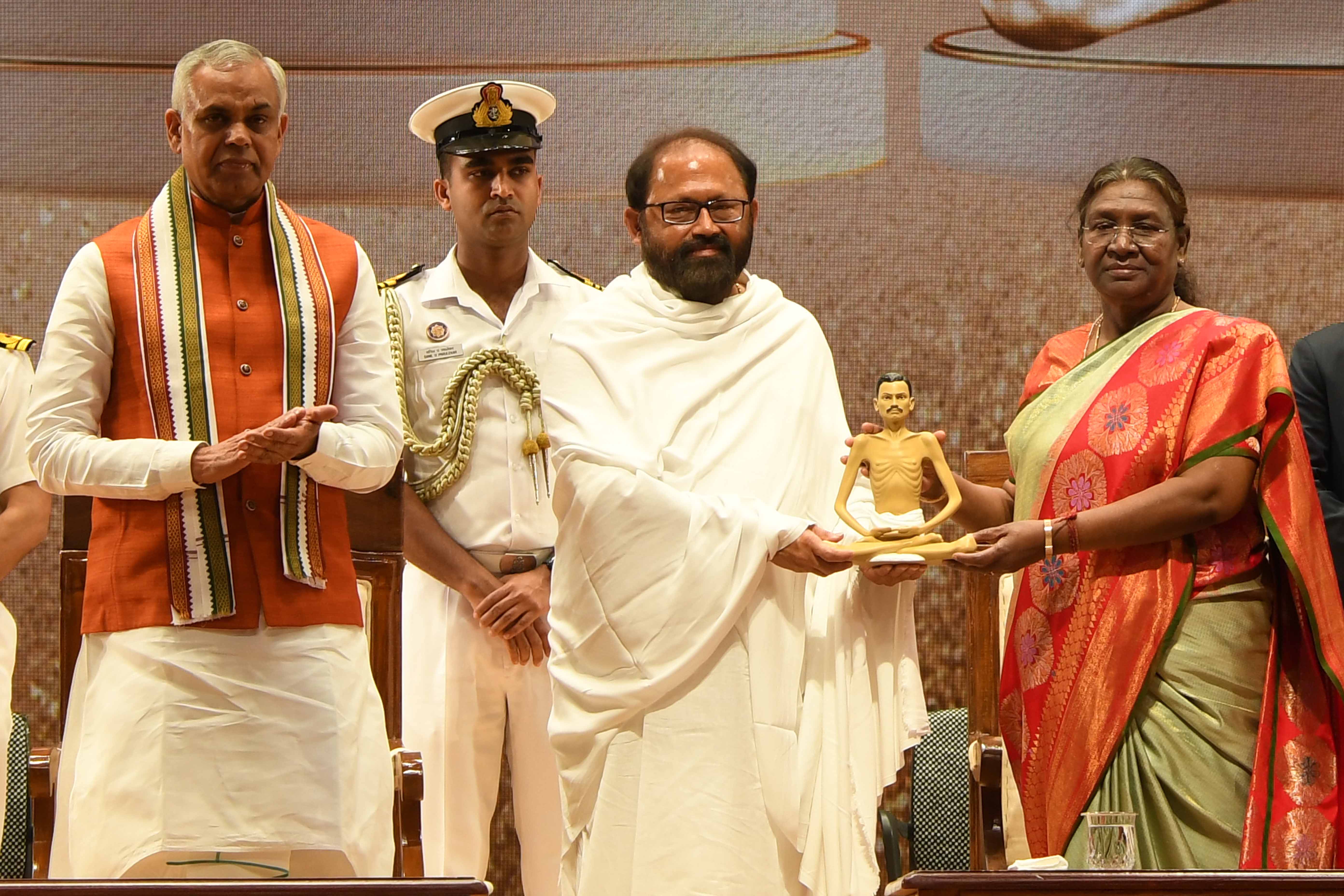 The President of India, Smt Droupadi Murmu visited the Shrimad Rajchandra Mission Dharampur, Valsad on February 13, 2024.