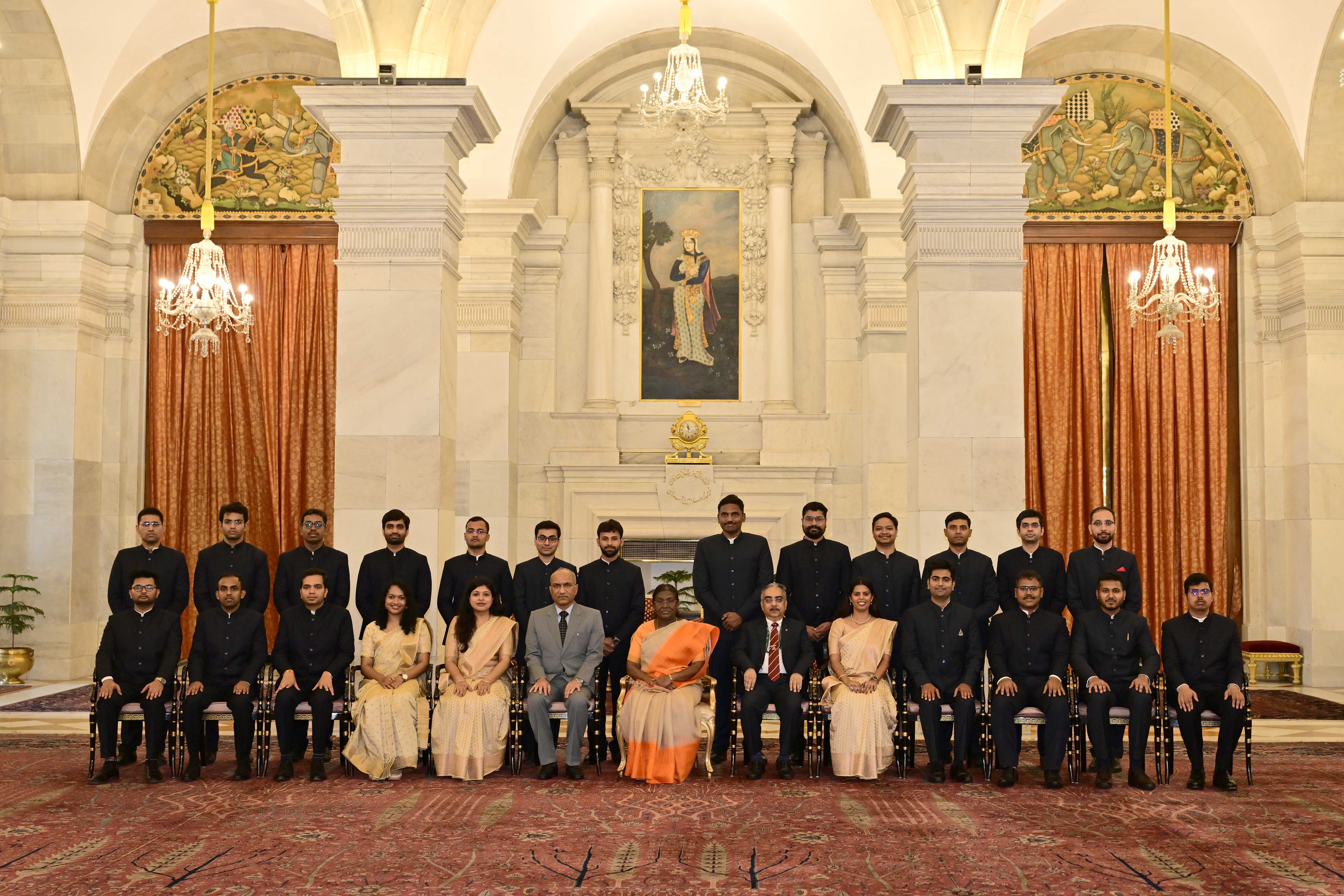 The probationers of the Defence Aeronautical Quality Assurance Service called on the President of India, Smt Droupadi Murmu at Rashtrapati Bhavan on June 18, 2025.