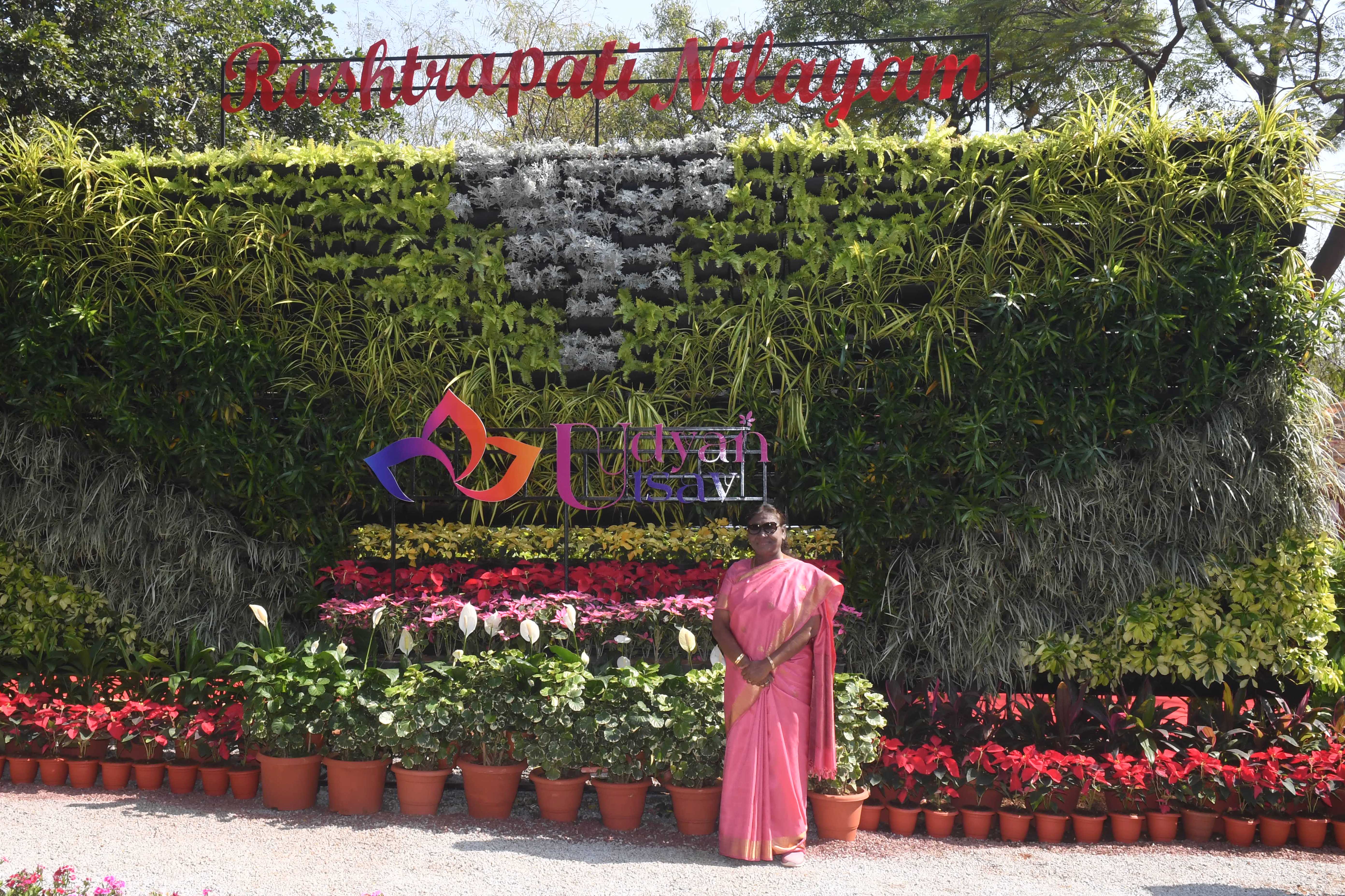 The President of India, Smt Droupadi Murmu reviewed the preparation for the opening of Udyan Utsav and amenities for the visitors on December 18, 2024.
