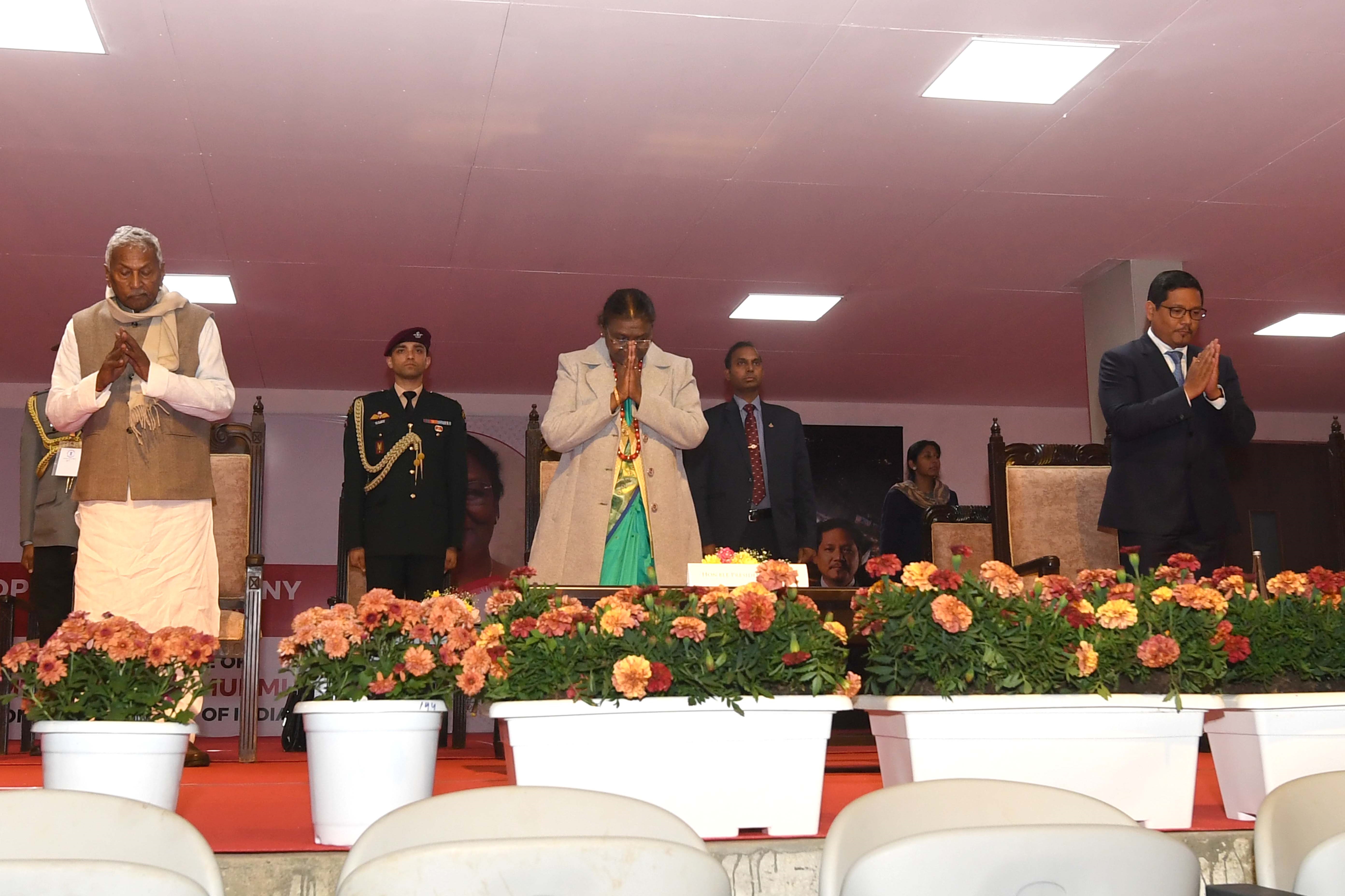 The President of India, Smt Droupadi Murmu inaugurated the 5th Edition of the Meghalaya Games in Tura, Meghalaya on January 15, 2024. 