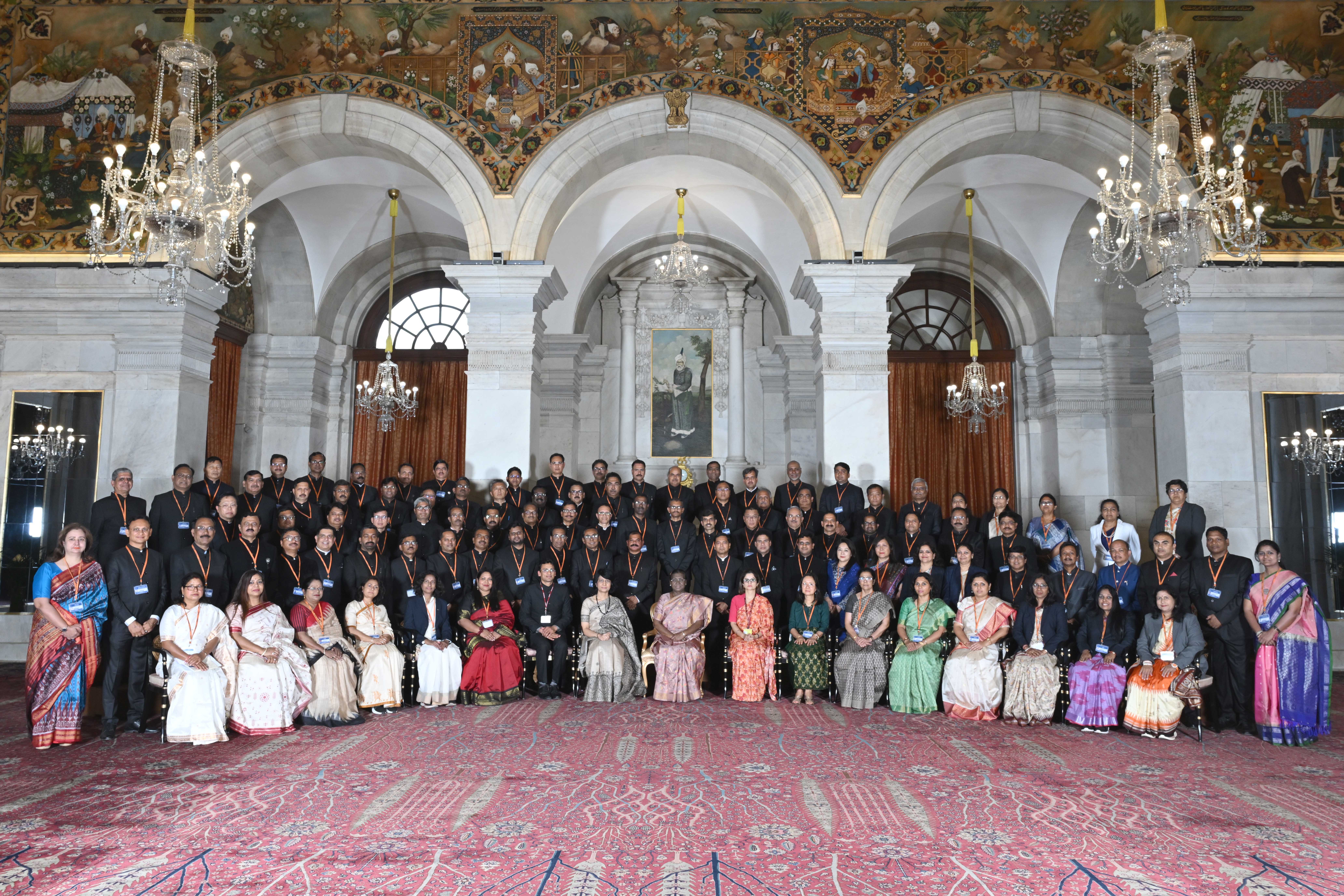 Indian Administrative Service officers inducted from the State Civil Services and attending the 127th Induction Training Programme at LBSNAA called on the President of India, Smt Droupadi Murmu at Rashtrapati Bhavan on June 3, 2025.