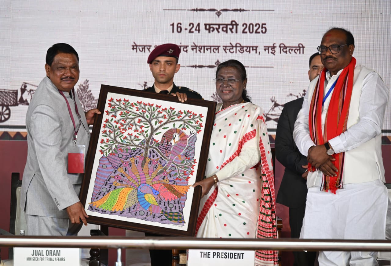 The President of India, Smt Droupadi Murmu inaugurated the National Tribal Festival ‘Aadi Mahotsav’ in New Delhi on February 16, 2025.