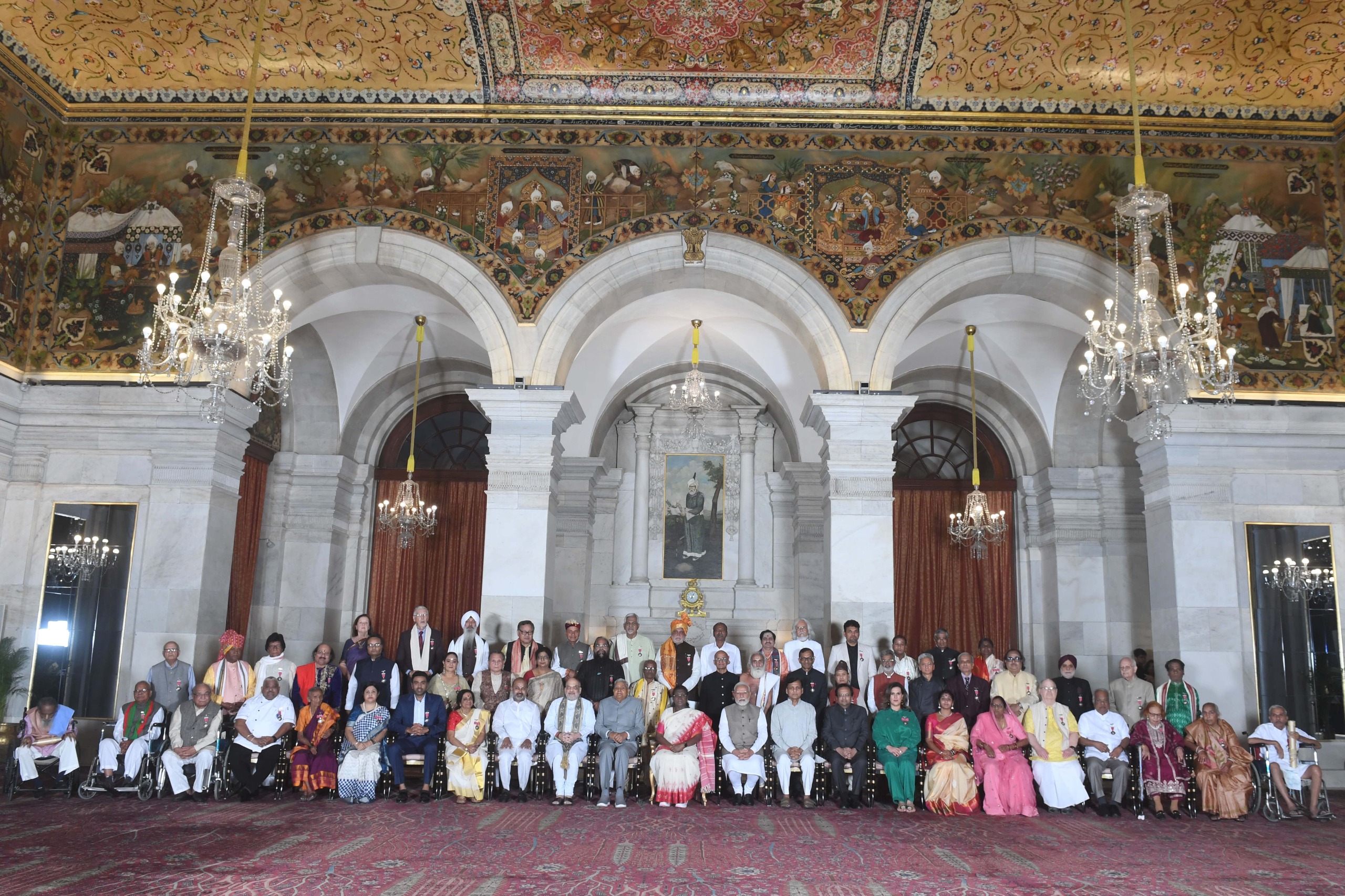  The President of India, Smt Droupadi Murmu presented Padma Vibhushan, Padma Bhushan and Padma Shri Awards for the year 2025 at the Civil Investiture Ceremony-I held at Rashtrapati Bhavan on April 28, 2025.