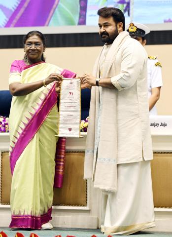  President Droupadi Murmu addressed the National Film Awards at Vigyan Bhavan, New Delhi on September 23, 2025.